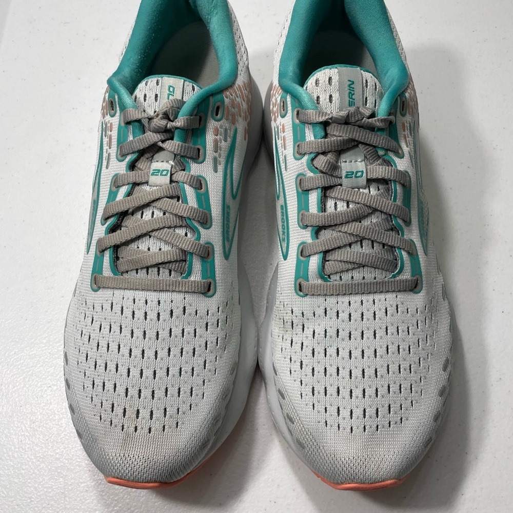 Womens Brooks Glycerin 20 Sneakers Athletic  in Gray and Teal  Size 11.5 SB-50
